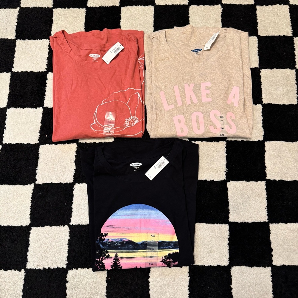 Old Navy Everyday Tee Lot of 3 New XXL
